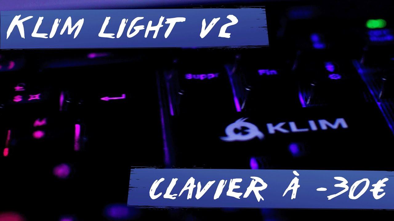 Clavier sans fil rechargeable KLIM Light V2 - Maroc