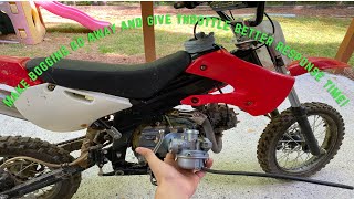 How to Make Throttle Respond Quicker and Lose Bog on Coolster Dirtbike