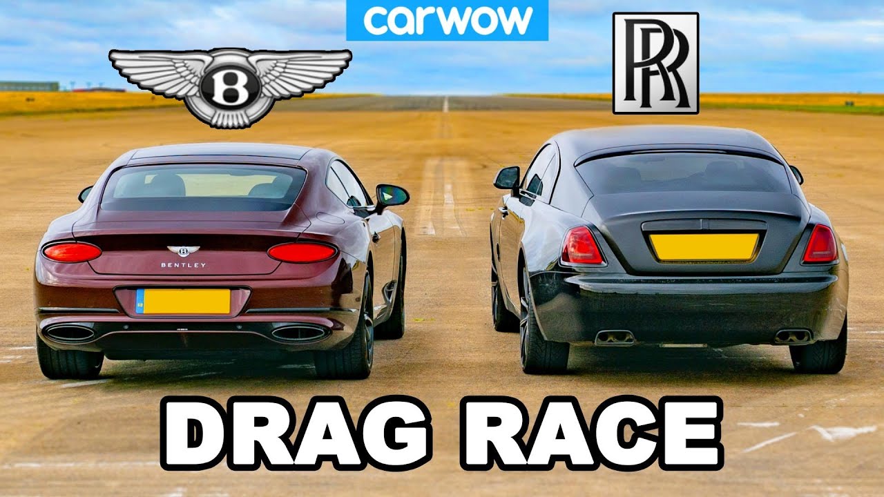 ⁣Rolls-Royce Wraith vs Bentley GT: DRAG RACE!
