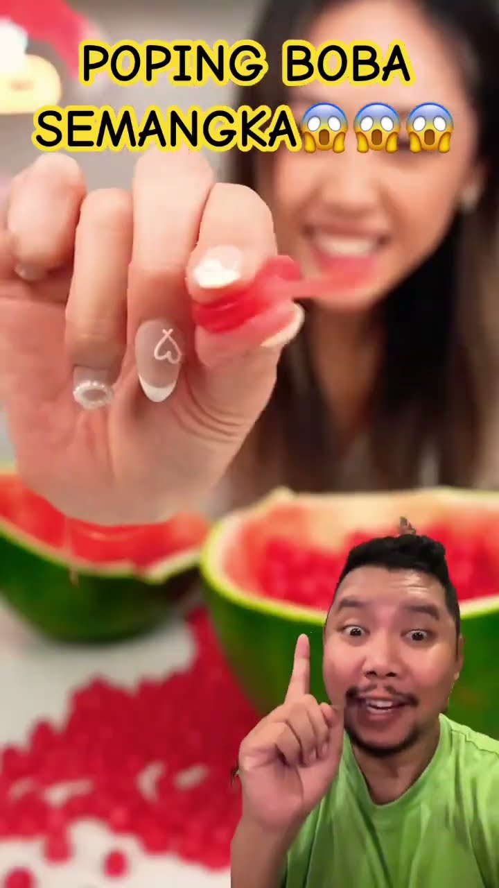 POPING BOBA SEMANGKA MANIS!!!??????? #watermelon #poppingboba #food #streetboba #kuliner
