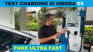 Test Charging OMODA E5 pake Charger 200KW