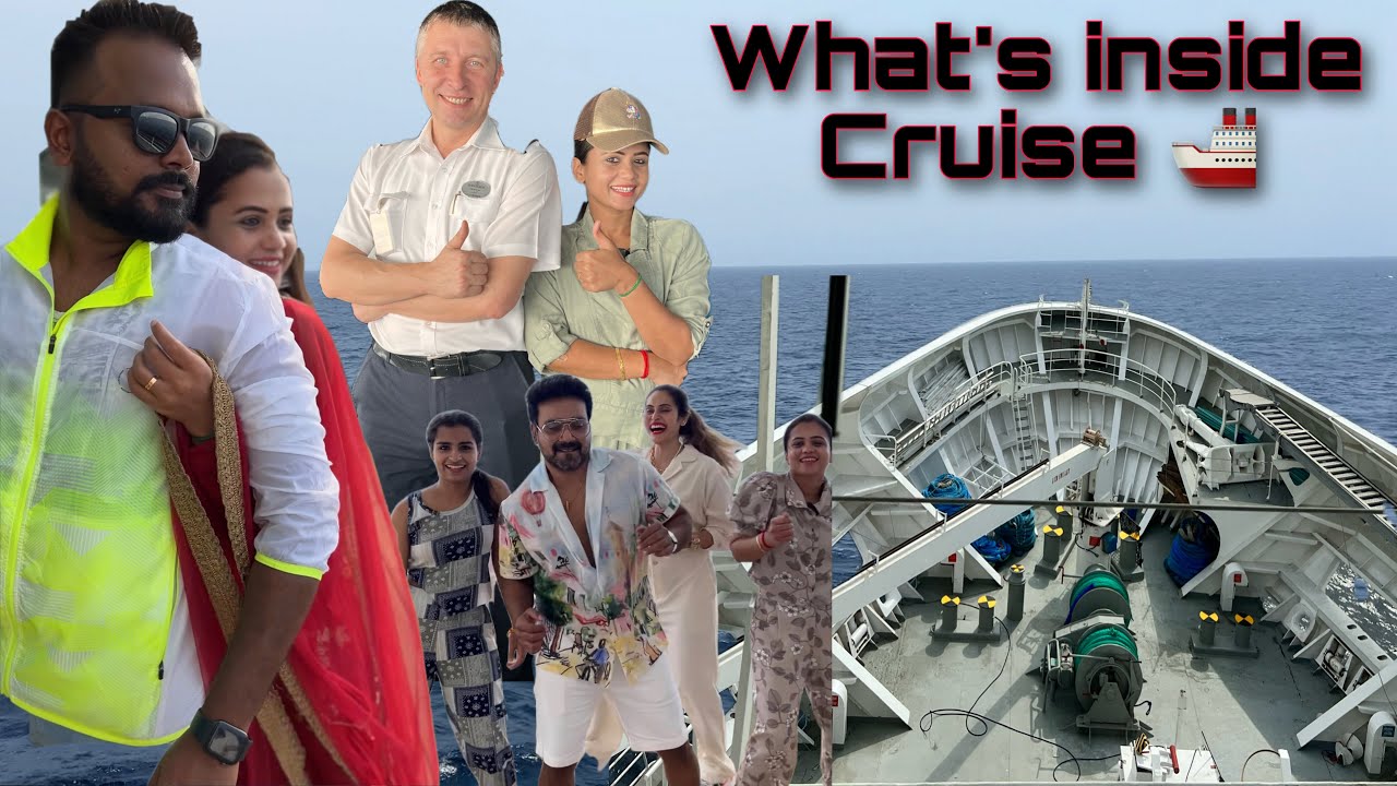 Life Inside Cruise 🚢 Day 2 |  Cruise Tour |  Hussein Manimegalai |  Shivaangi |  Shrutika