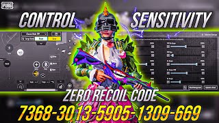 NEW UPDATE 3.2.0 !! BEST SENSITIVITY CODE + CONTROL SETTINGS PUBG MOBILE/BGMI