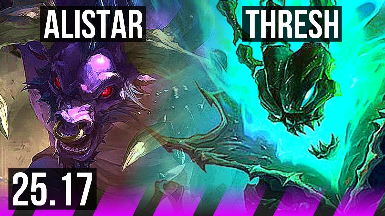 ALISTAR & Kai'Sa vs THRESH & Aphelios (SUP) | 0/1/12 | KR Master | 25.17