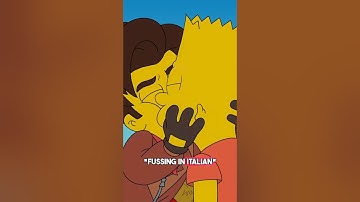Bart breaks up with his new Italian friend #thesimpsons #shorts