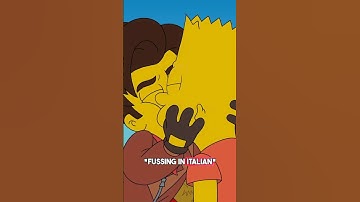 Bart breaks up with his new Italian friend #thesimpsons #shorts