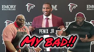 I’m Sorry Michael Penix Jr! Atlanta Falcons Fan Rethinks Reaction To Drafting QB With 8th Pick!