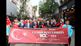 Huriyetin 100 Yılı Pendikte Büyük Coşkuyla Kutlandı .Bayrak Yürüyüşü.