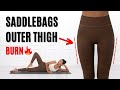 Reduce saddlebags in 2 weeks  15min outer thigh workout  fast results lying down no equipment