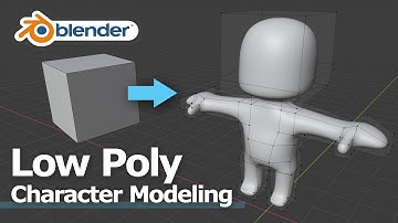 How to make Blender Low Poly Character Modeling - Basic for Beginners Part 1