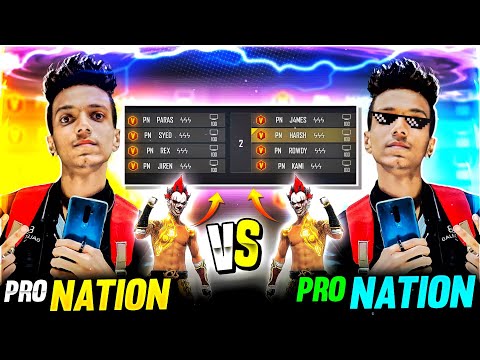 ப்ரோ நேஷன் VS ப்ரோ நேஷன் 🤯 உலக பிரீமியர் முதல் முறையாக || Legends Clash Battle - Garena Free Fire