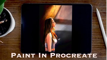 How to Draw Portrait {SunShine} in Procreate Tutorial | Paint with Basic Brushes | The ProArt