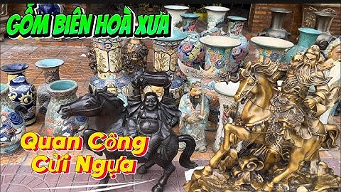Quan công cửi ngựa bằng đồng _ Phật Di Lạc Cửi Ngựa _ Gốm Biên Hoà Xưa. Trưa 16/3 #đồcổcầnthơ #đồcổ