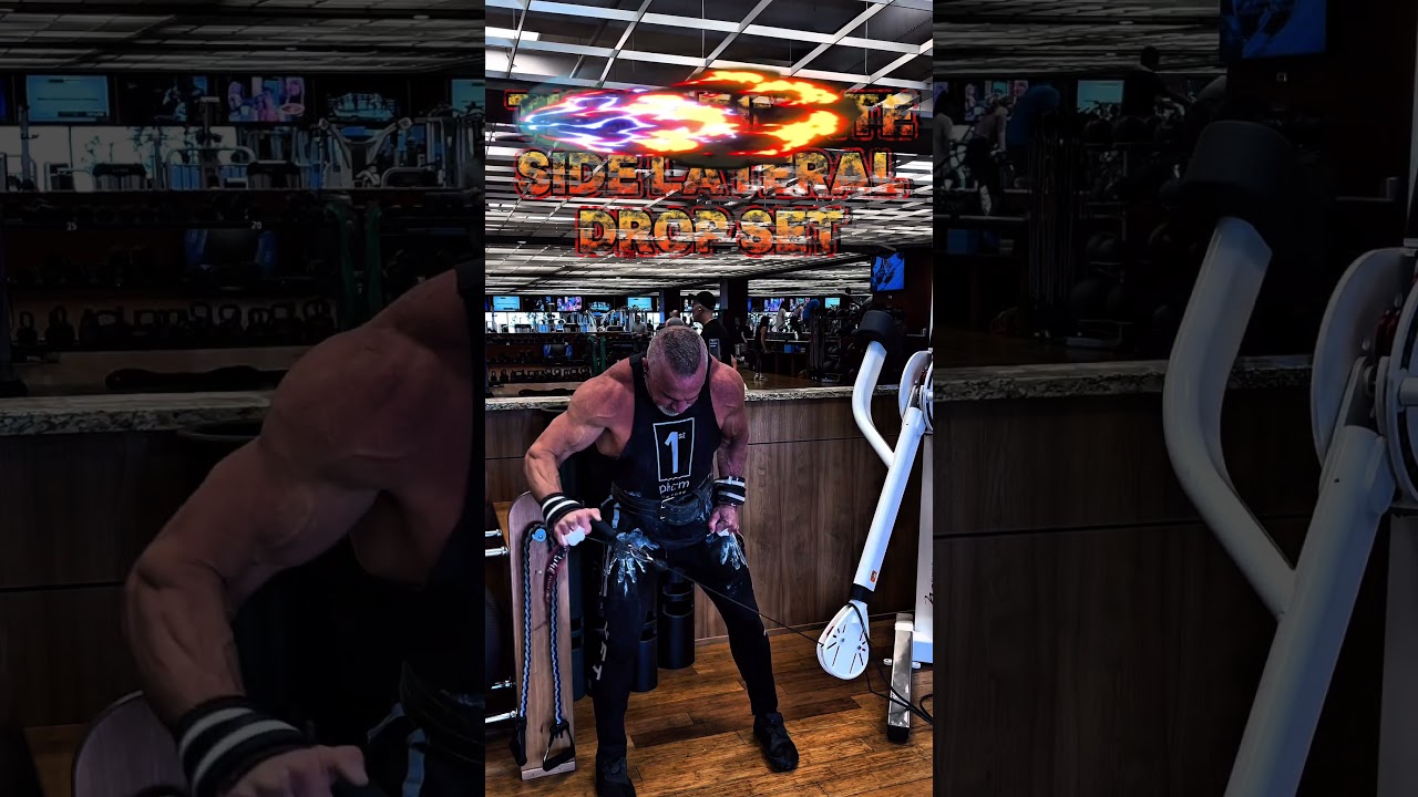 THE ULTIMATE SIDE LATERAL DROP SET #workout #motivation #DROPSET #workouttips #pump