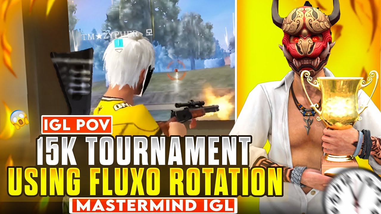 IGL POV 🔥 15K TOURNAMENT | Using FLUXO Rotation 😱 High IQ Calls & Zone Prediction | Free Fire