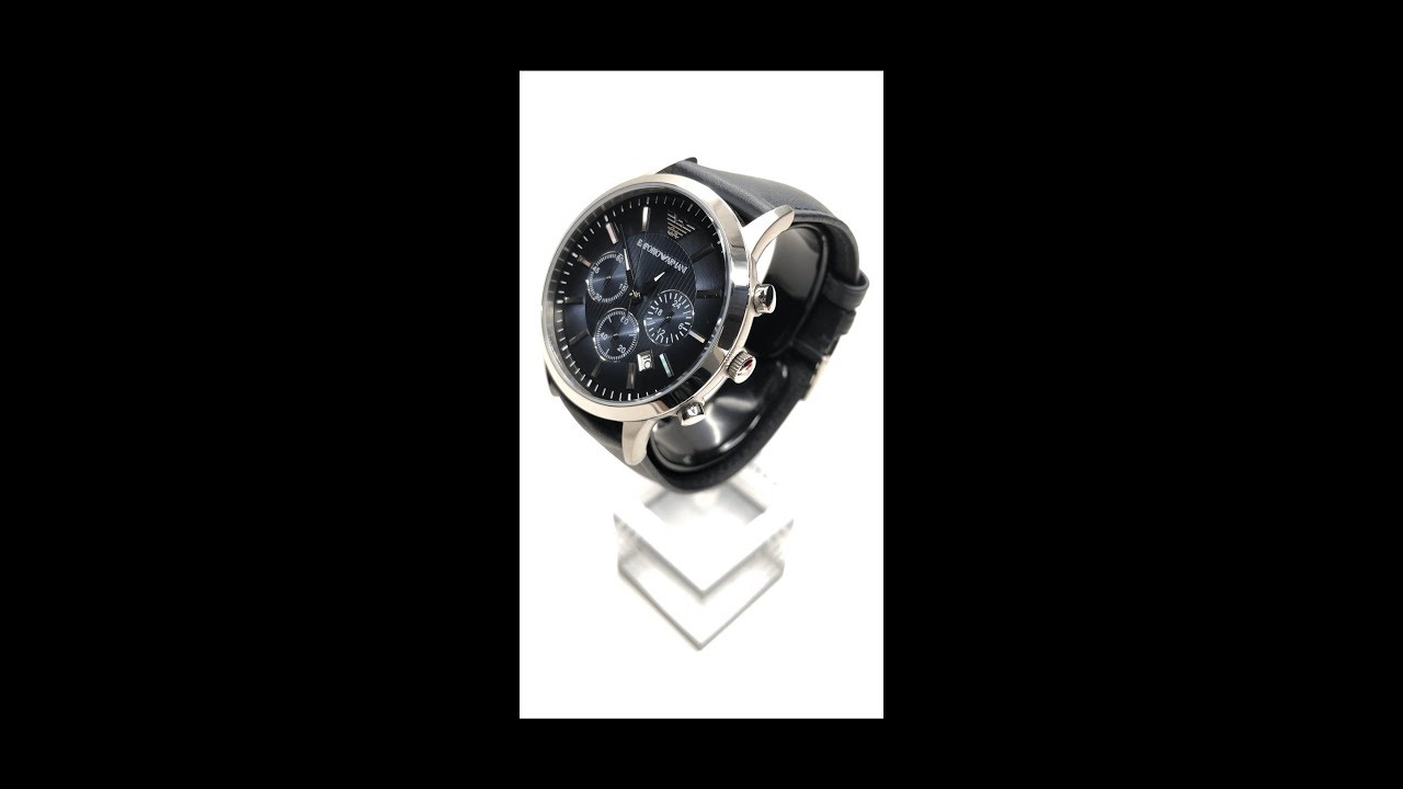 EMPORIO ARMANI 亞曼尼 AR2473 Sportivo 藍調三眼計時紳士腕錶