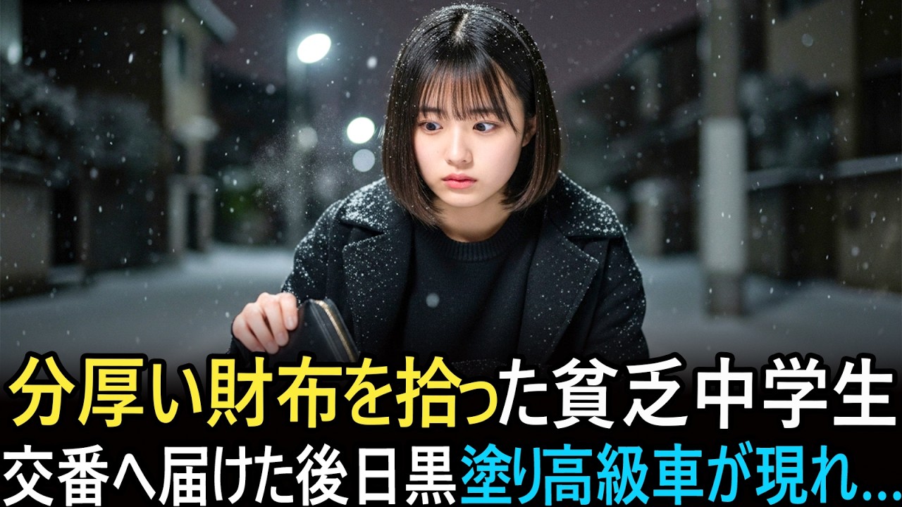 お金に困っていた中学生が“落ちていた財布”を届けた夜――数年後、その選択が大企業を救うとは誰も知らなかった