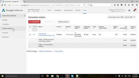 Import Google Analytics Goals into Adwords Conversions