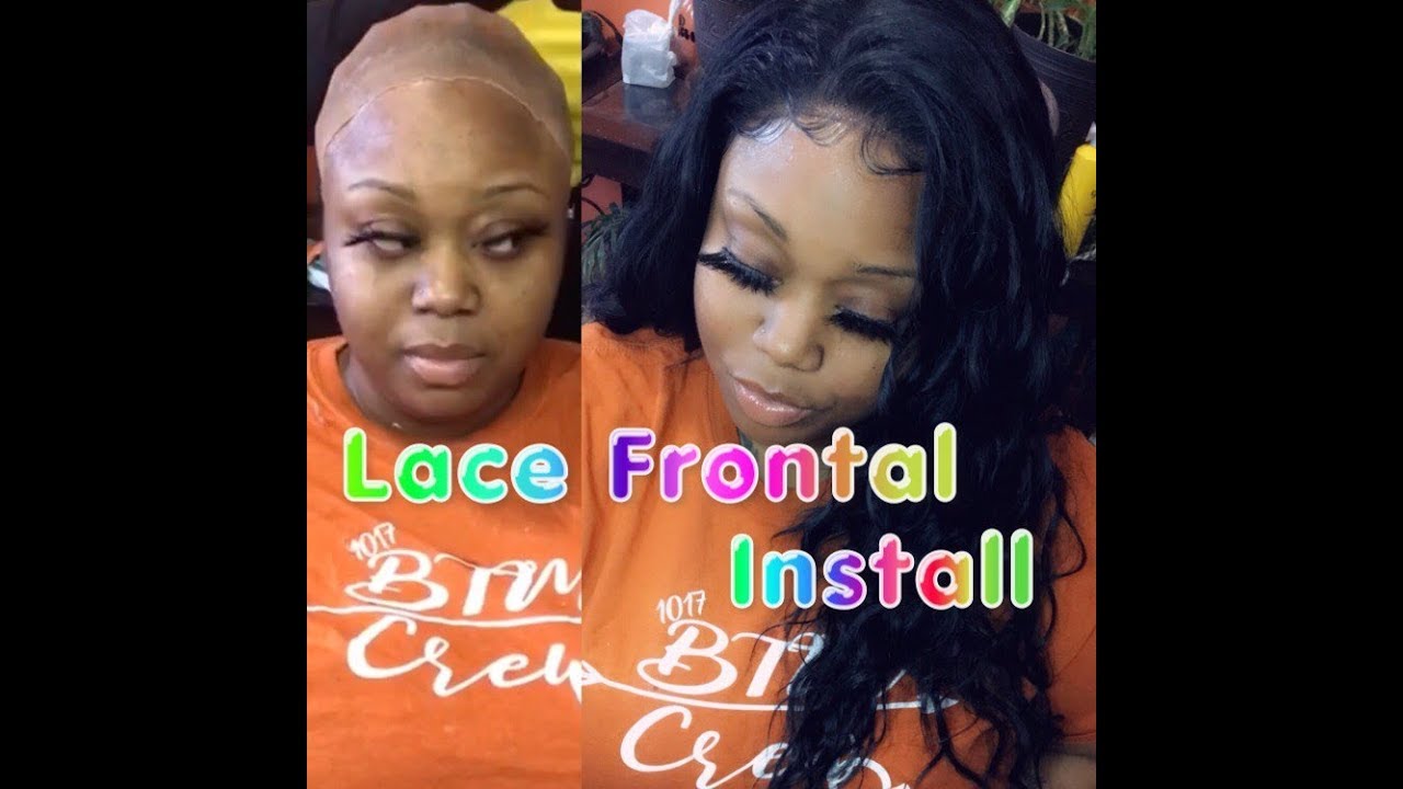 Simple Easy Lace Frontal Install - YouTube