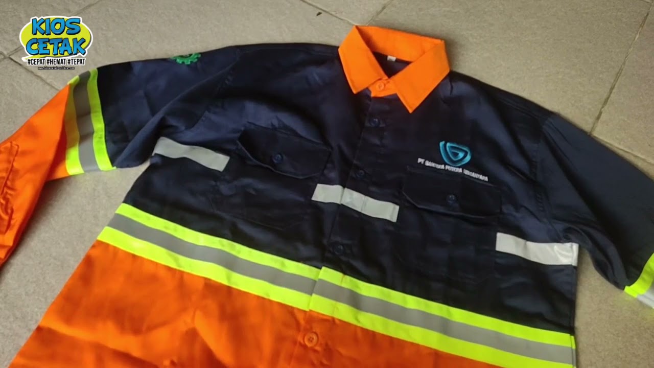 Review kemeja safety - seragam kantor dengan Scotlite