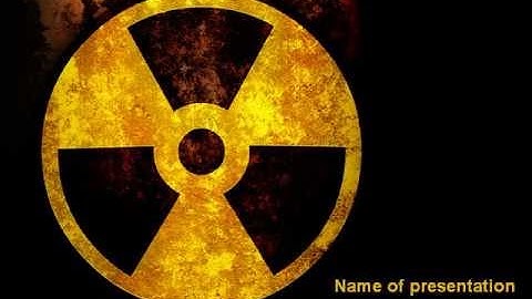 Radioactivity PowerPoint Template by PoweredTemplate.com