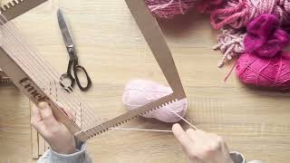 How to Warp the Emelia Weaving Studio Starter Loom | Beginner Tutorial