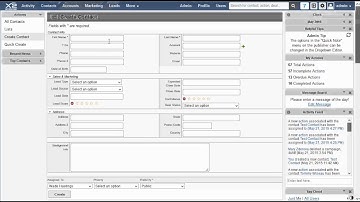 Creating Contacts with X2CRM on Vimeo