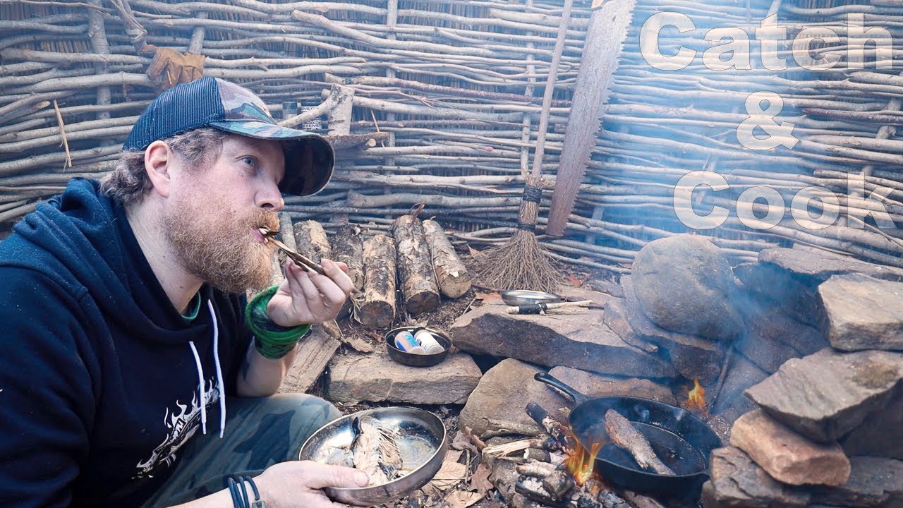 Catch & Cook Brook TroutDay 2 & 3 of 30 Day Survival Challenge Maine Lockdown YouTube
