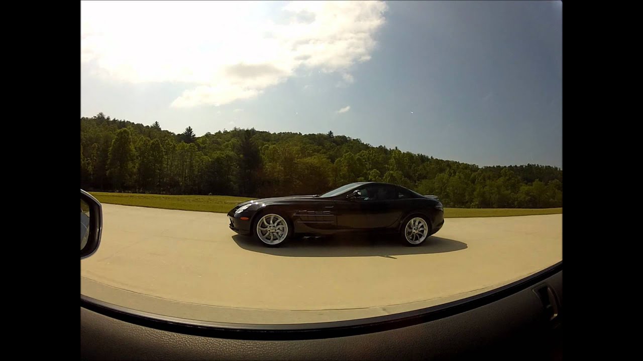 Mercedes mclaren slr vs nissan gtr #1