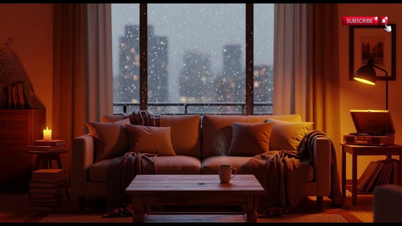 Relaxing Jazz with Home Ambience for Stress Relief | Gentle Jazz Piano