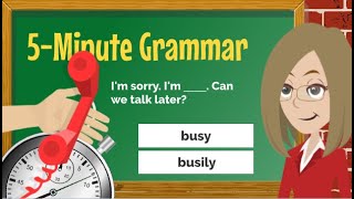 ADJECTIVES \& Adverbs - English Grammar Lesson + MINI QUIZ