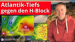 Atlantic low pressure system against a large high-pressure system – little wintry weather expecte...