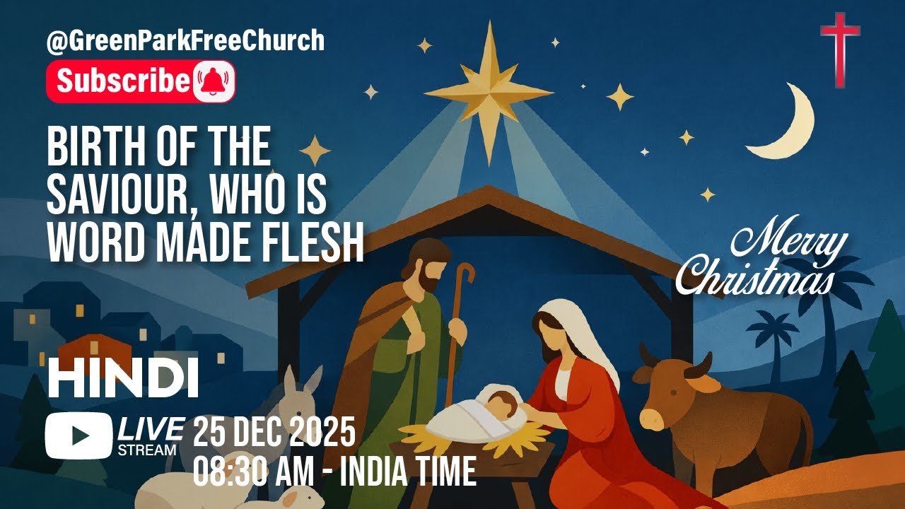 HINDI - Christmas Day-Christian Church Worship, Bible, Meditation & Prayer | @GPFC LIVE - 25DEC2025