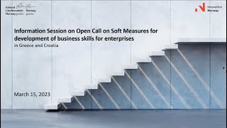 Information Session on Open Call on Soft Measures in Greece and Croatia – 15.03.2023 screenshot 2