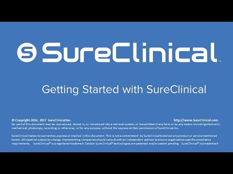 Getting Started with SureClinical