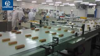 Full automatic waffle packing and feeding system
