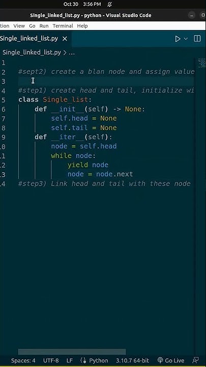 Single Linked List | Data Structures: Linked List in Python 3 | Singly ...
