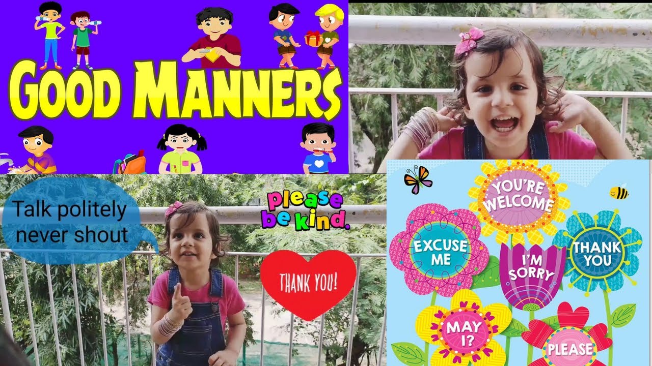 Good manners Rhyme || Learn Good Manners For Kids || Good Habits # ...