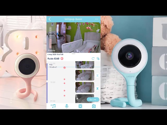 Cámara de vigilancia para bebés: Lollipop Baby Camera - Mons Petits