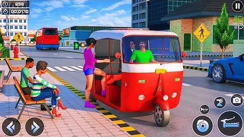 Tuk Tuk Auto Rickshaw Game From Gamepark -  Driver Drop A XLover  To Collage Crazy Games