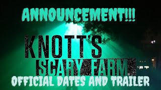 Knott’s Scary Farm Announcement!!