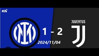 INTER JUVENTUS 1 2  EXTENDED HIGHLIGHTS 2024