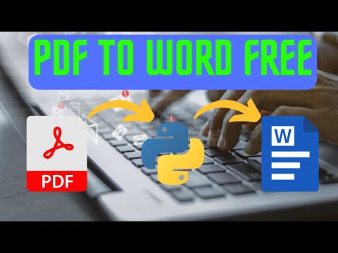 Python mai PDF ko WORD me kaise Convert kare | PDF ko WORD me kaise Convert kare | Smart Coder