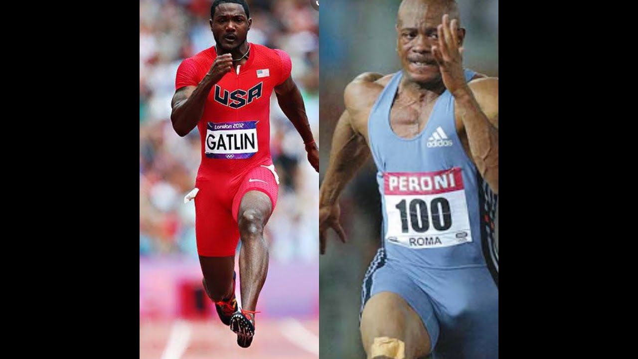 ⁣Justin Gatlin & Maurice Green's EPIC 100 Meters Race!