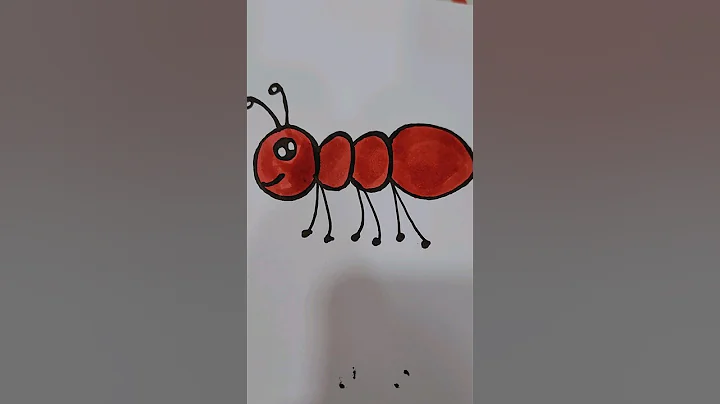 How to Draw Ant🐜|Easy Ant Drawing #shorts #youtubeshorts #viral #anayakhandal #art #shortvideo