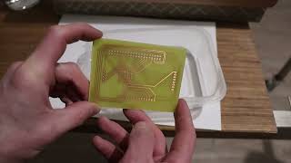 Electroless plating after PCB etching process