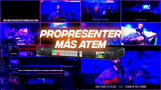 Atem más Propresenter 7 ¿Cómo puedo Agregar letras en mi transmisión