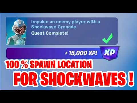 Impulse an enemy player with a shockwave grenade Fortnite