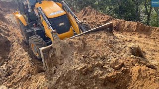 Difficult to Work When Vehicle Running Road is Rightly Down the Working Site