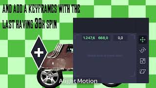 How to make your wheels spin for your car(alightmotion)#car #tutorial #tornado 